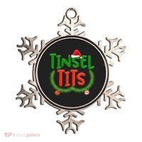 Tinsel Tits Jingle Balls Funny Matching Couple Chestnuts Ornament thumb 0