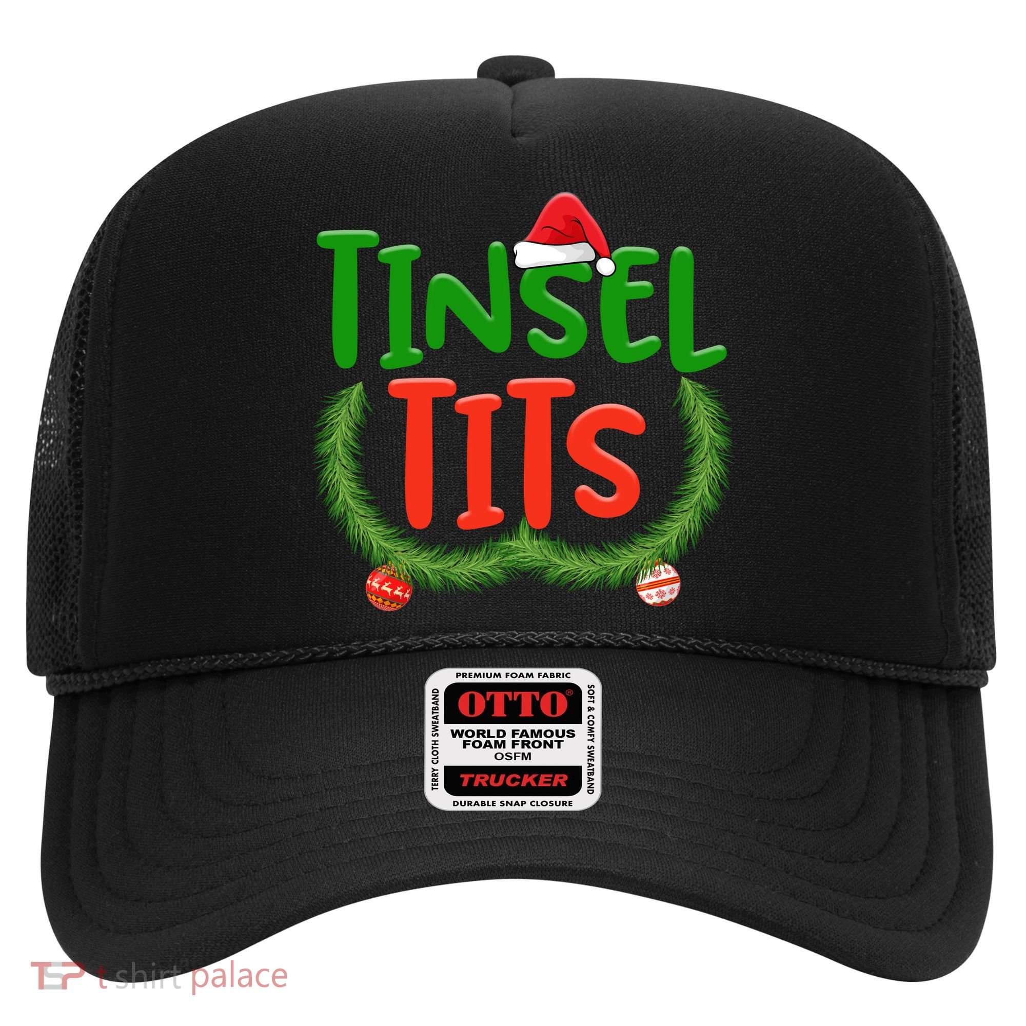Tinsel Tits Jingle Balls Funny Matching Couple Chestnuts Hat