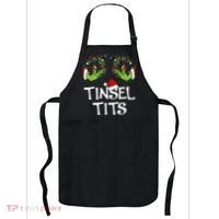 Tinsel Tits Jingle Balls Matching Couple Christmas Apron thumb 0