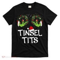 Tinsel Tits Jingle Balls Matching Couple Christmas T-Shirt thumb 0