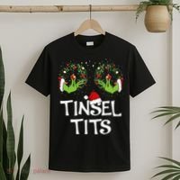 Tinsel Tits Jingle Balls Matching Couple Christmas T-Shirt thumb 2