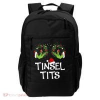 Tinsel Tits Jingle Balls Matching Couple Christmas Backpack thumb 0