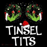 Tinsel Tits Jingle Balls Matching Couple Christmas Coffee Mug thumb 5