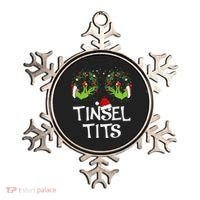 Tinsel Tits Jingle Balls Matching Couple Christmas Ornament thumb 0