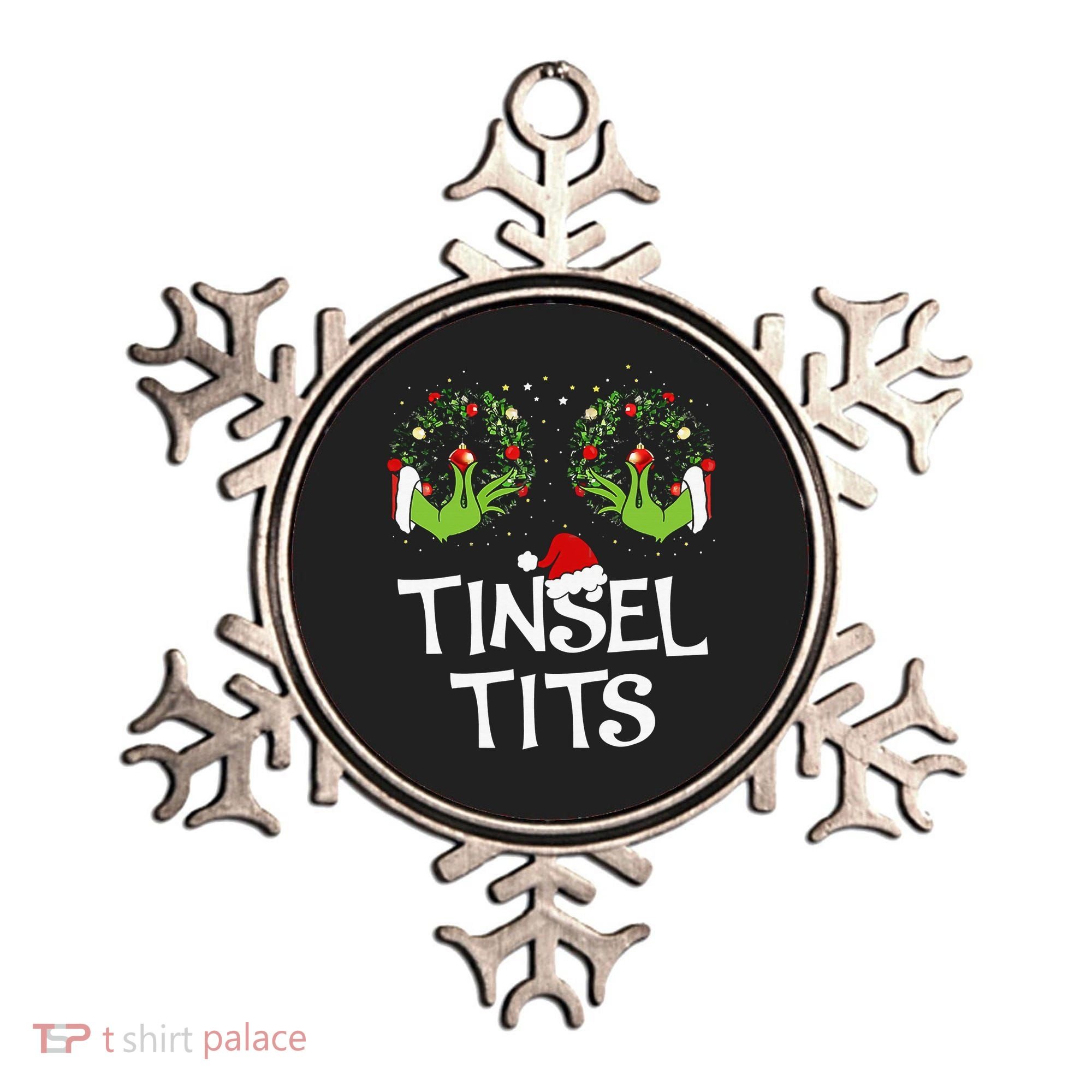 Tinsel Tits Jingle Balls Matching Couple Christmas Ornament
