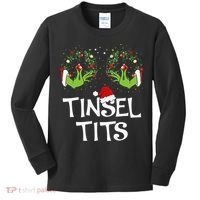 Tinsel Tits Jingle Balls Matching Couple Christmas Kids Long Sleeve Shirt thumb 0