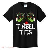 Tinsel Tits Jingle Balls Matching Couple Christmas Kids T-Shirt thumb 0