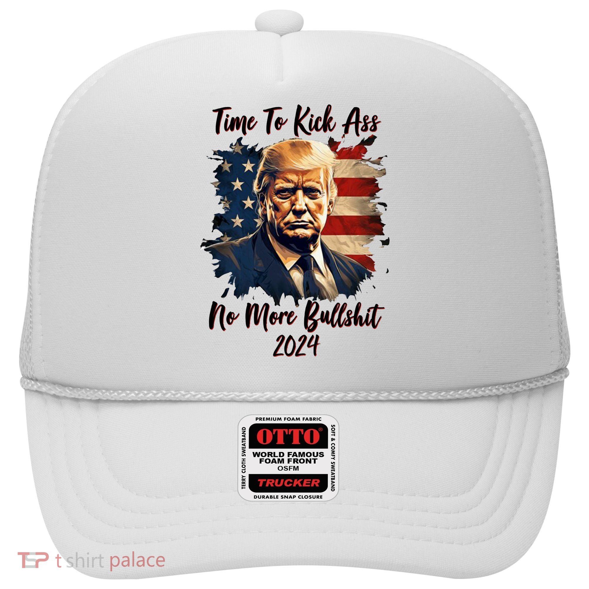 Time To Kick Ass No More Bullshit Trump 2024 Usa Hat