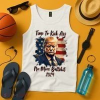 Time To Kick Ass No More Bullshit Trump 2024 Usa Tank Top thumb 4