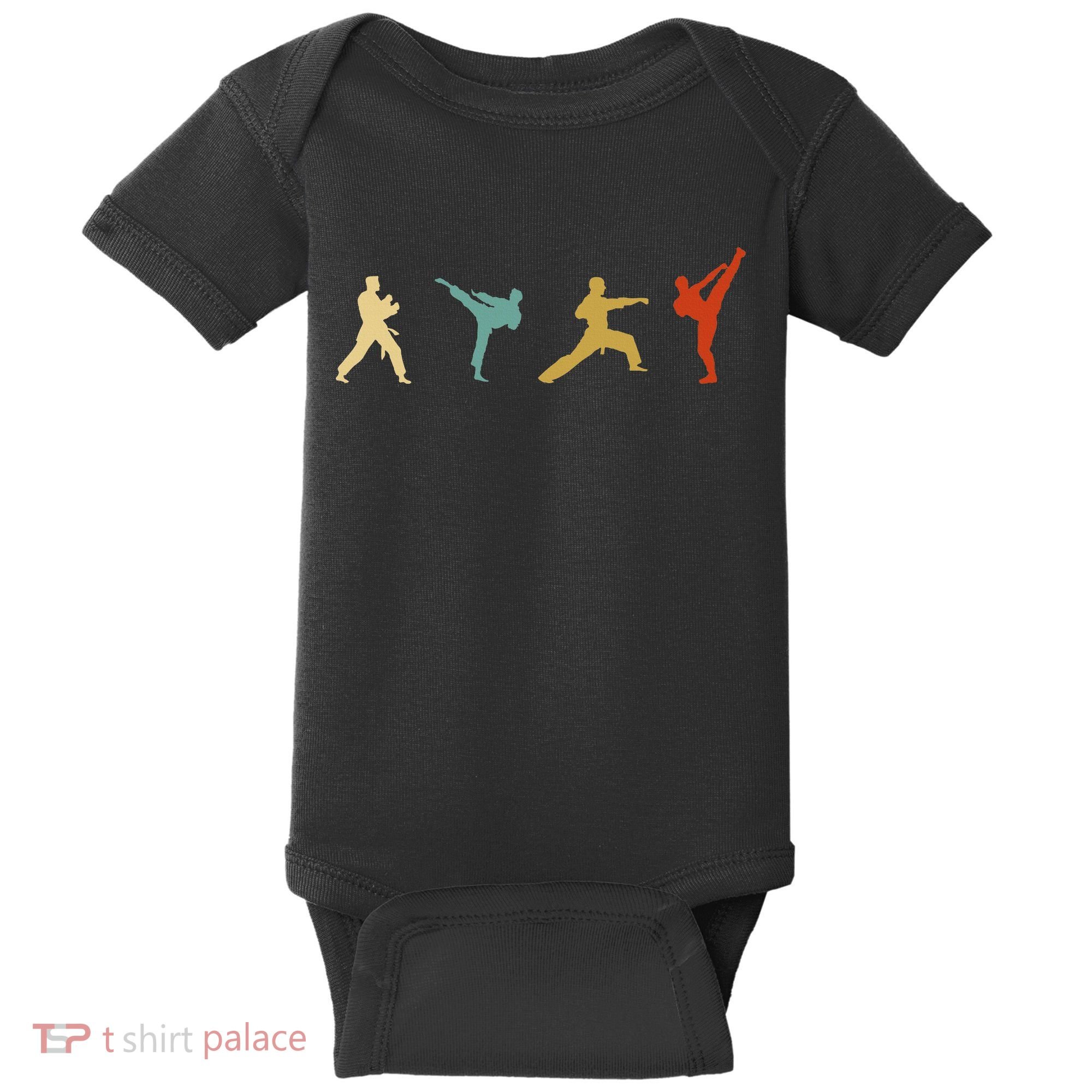Taekwondo Tae Kwon Do Fighter Baby Bodysuit
