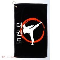 Taekwondo Tae Kwon Do Fighter Korean Golf Towel thumb 0