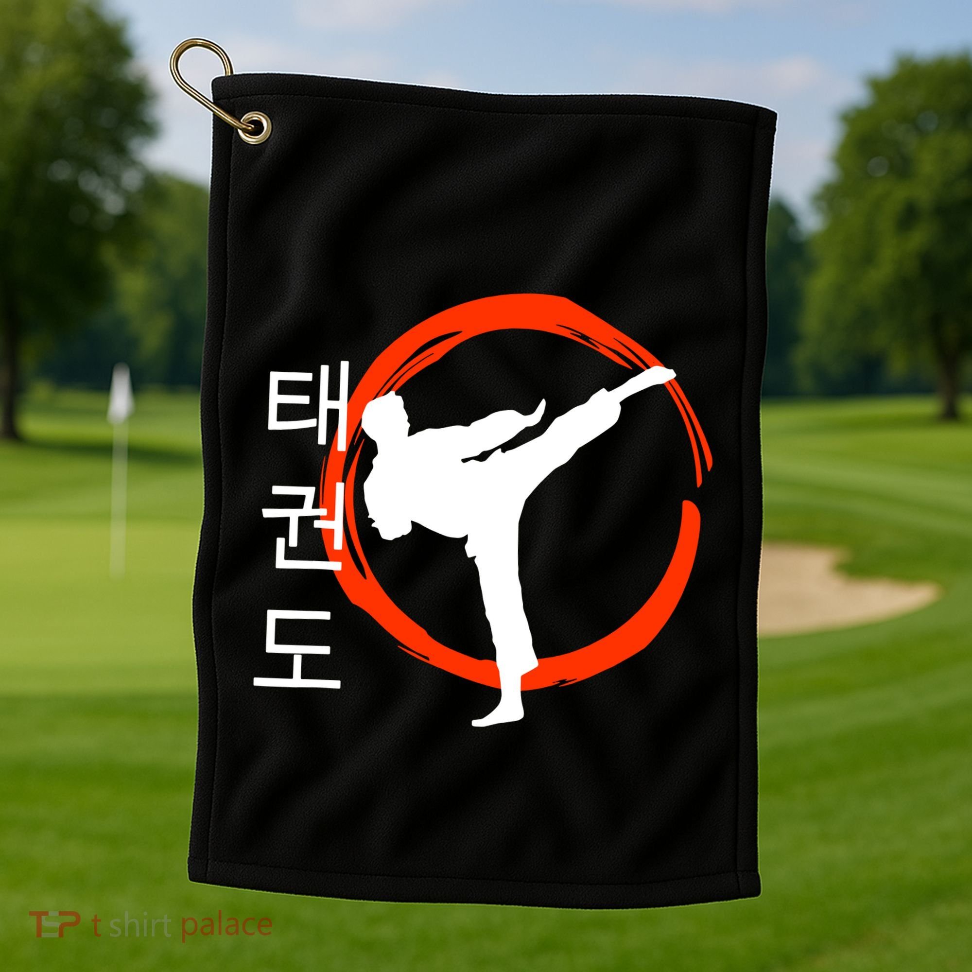 Taekwondo Tae Kwon Do Fighter Korean Golf Towel