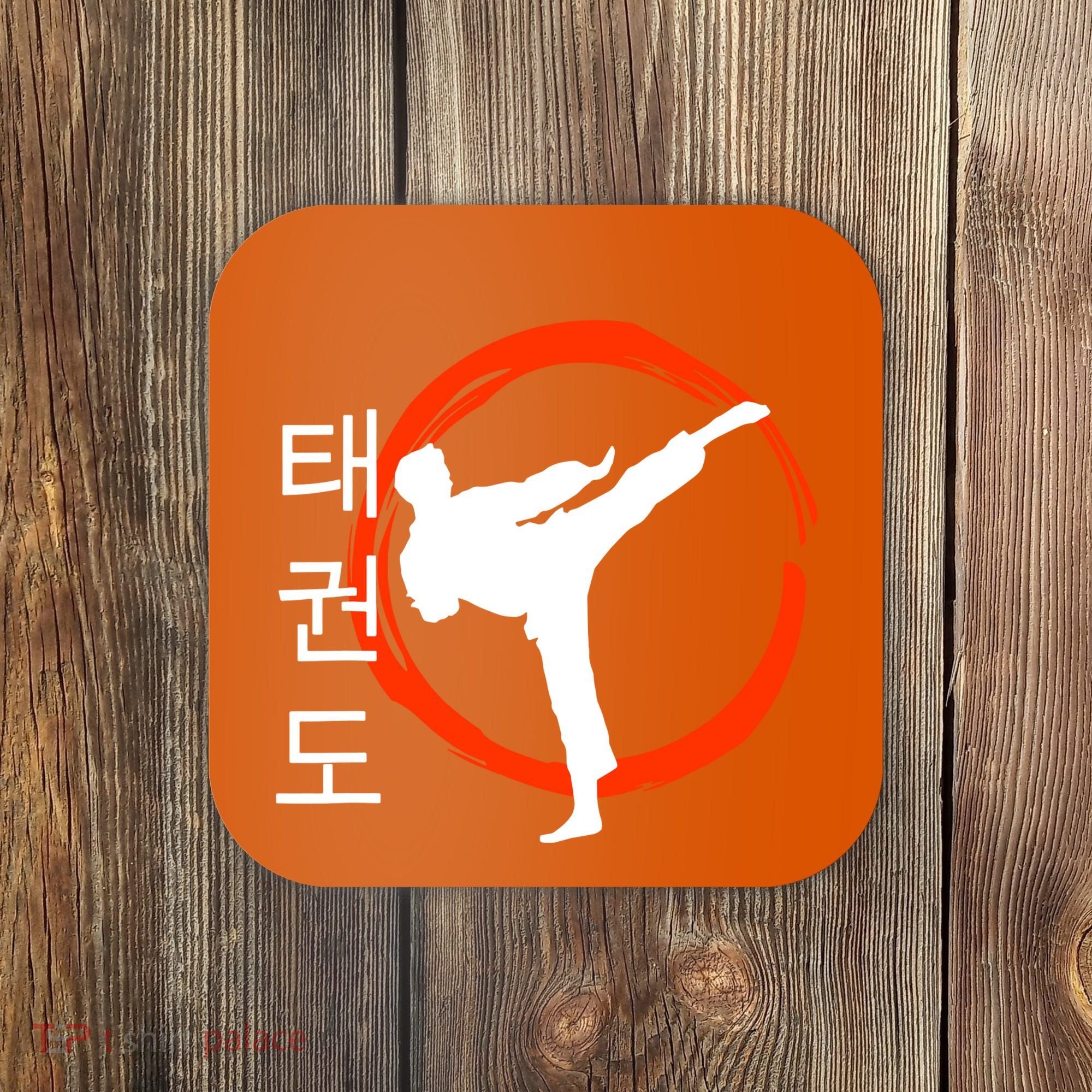 Taekwondo Tae Kwon Do Fighter Korean Coaster