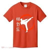 Taekwondo Tae Kwon Do Fighter Korean Kids T-Shirt thumb 0