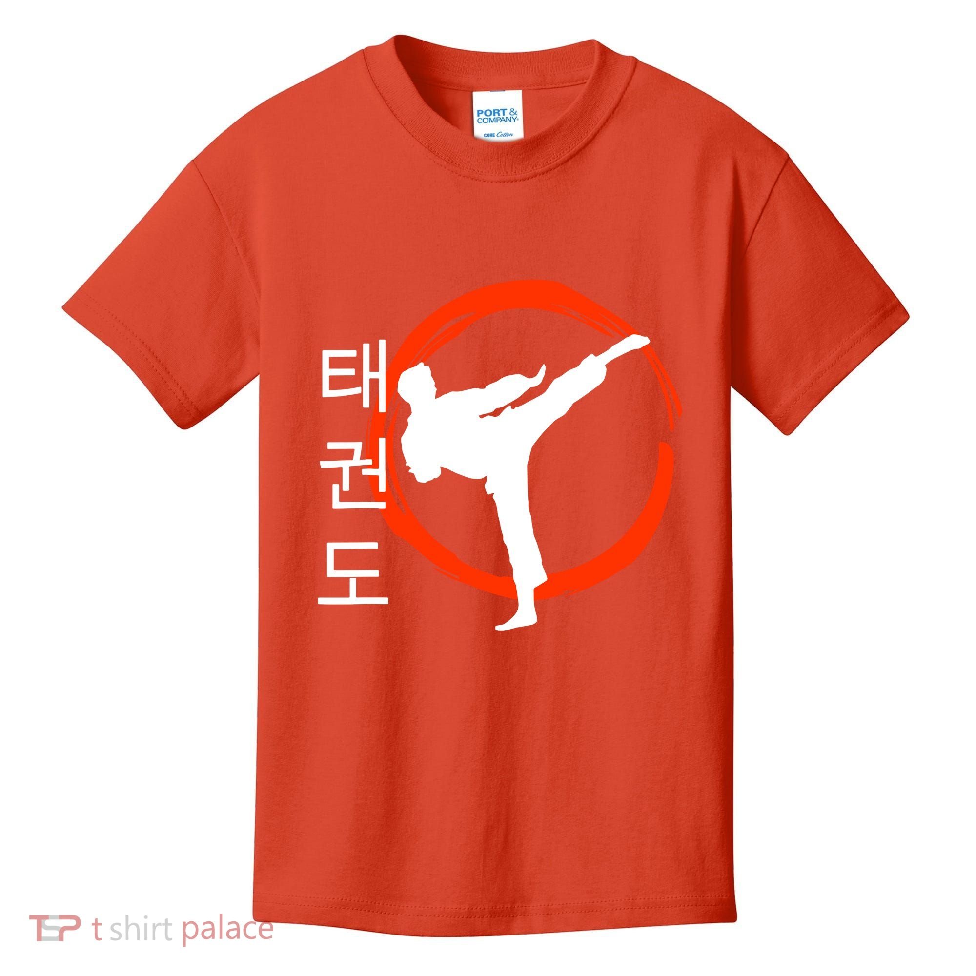 Taekwondo Tae Kwon Do Fighter Korean Kids T-Shirt