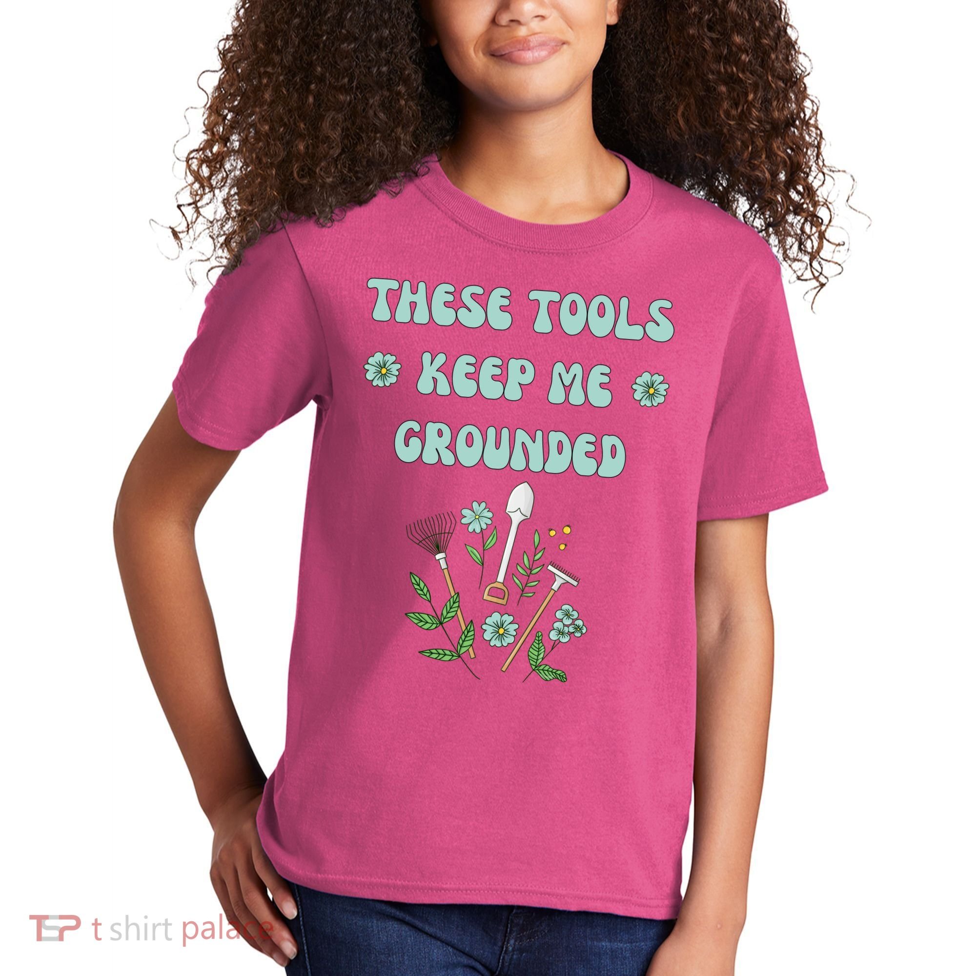 These Tools Keep Me Grounded Spring Garden Kids T-Shirt