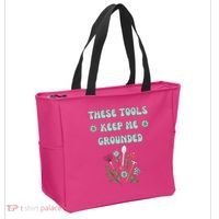 These Tools Keep Me Grounded Spring Garden Tote Bag thumb 2