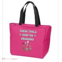 These Tools Keep Me Grounded Spring Garden Tote Bag thumb 3