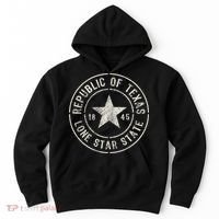 Texas The Lone Star State Republic Of Texas 1845 Hoodie thumb 0
