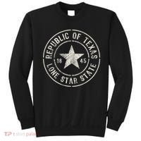 Texas The Lone Star State Republic Of Texas 1845 Sweatshirt thumb 0