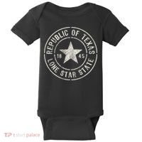 Texas The Lone Star State Republic Of Texas 1845 Baby Bodysuit thumb 0