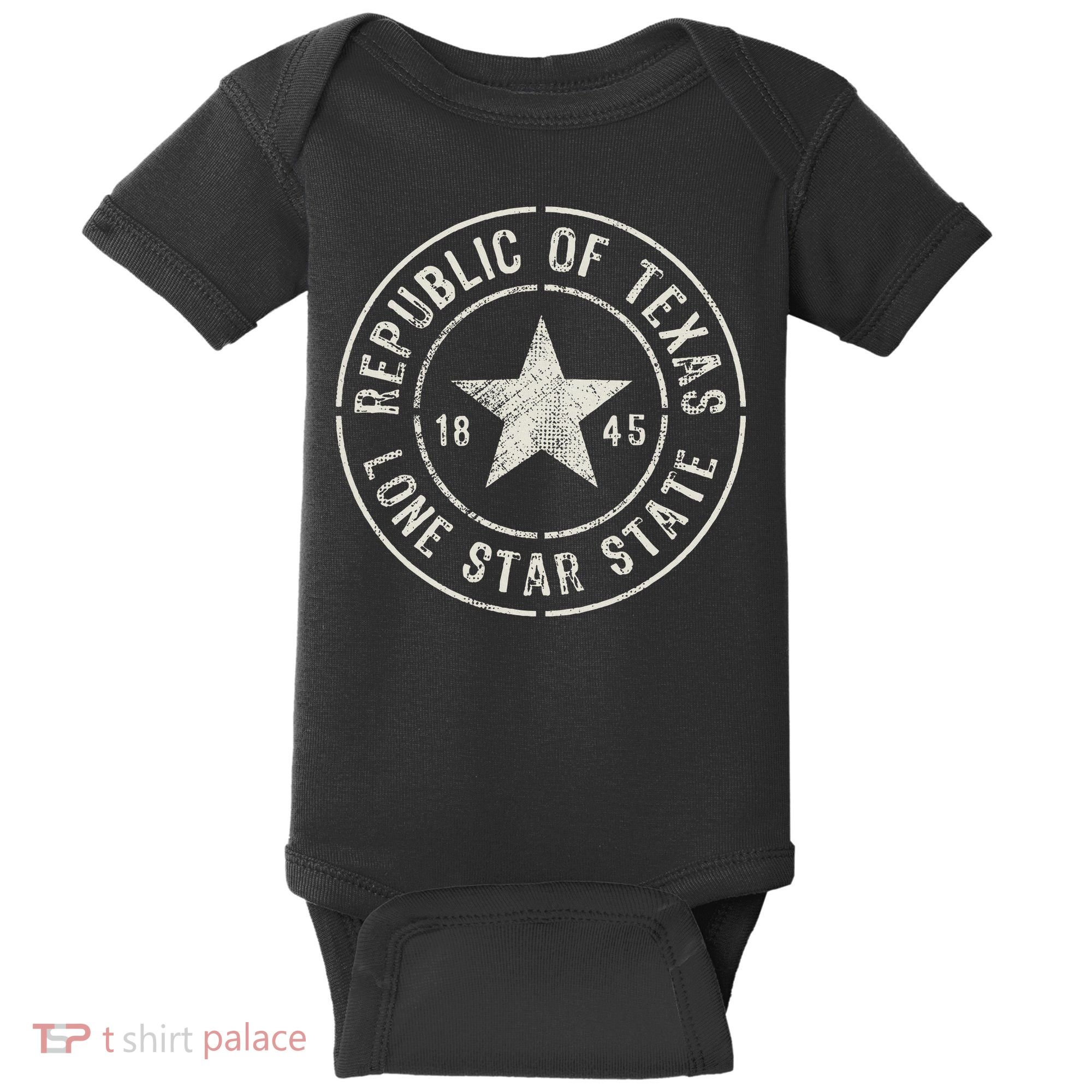 Texas The Lone Star State Republic Of Texas 1845 Baby Bodysuit