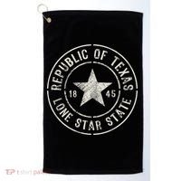 Texas The Lone Star State Republic Of Texas 1845 Golf Towel thumb 0