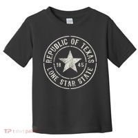 Texas The Lone Star State Republic Of Texas 1845 Toddler T-Shirt thumb 0