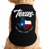 Texas The Lone Star State Texas Map Doggie Tank thumb 0
