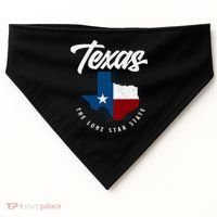 Texas The Lone Star State Texas Map USA-Made Doggie Bandana thumb 0