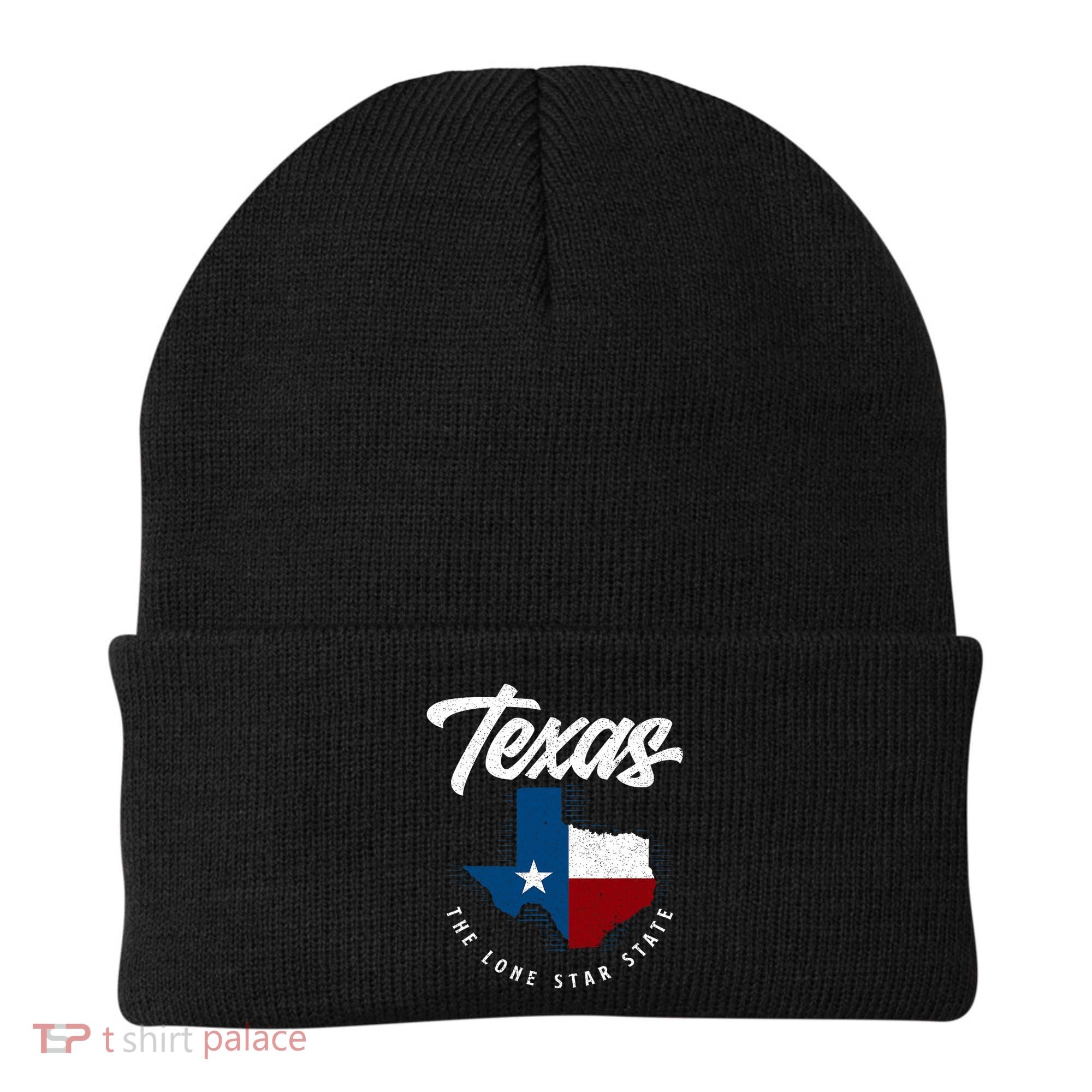 Texas The Lone Star State Texas Map Beanie