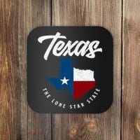 Texas The Lone Star State Texas Map Coaster thumb 0