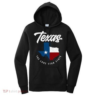 Texas The Lone Star State Texas Map Women's Hoodie
