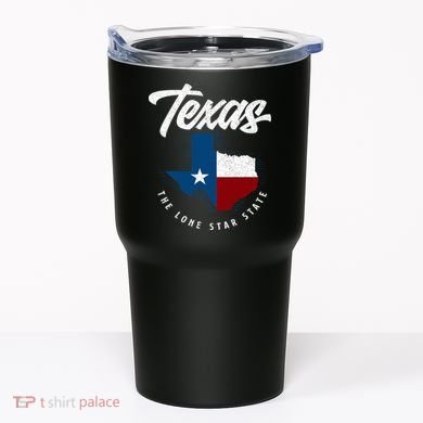 Texas The Lone Star State Texas Map Tumbler