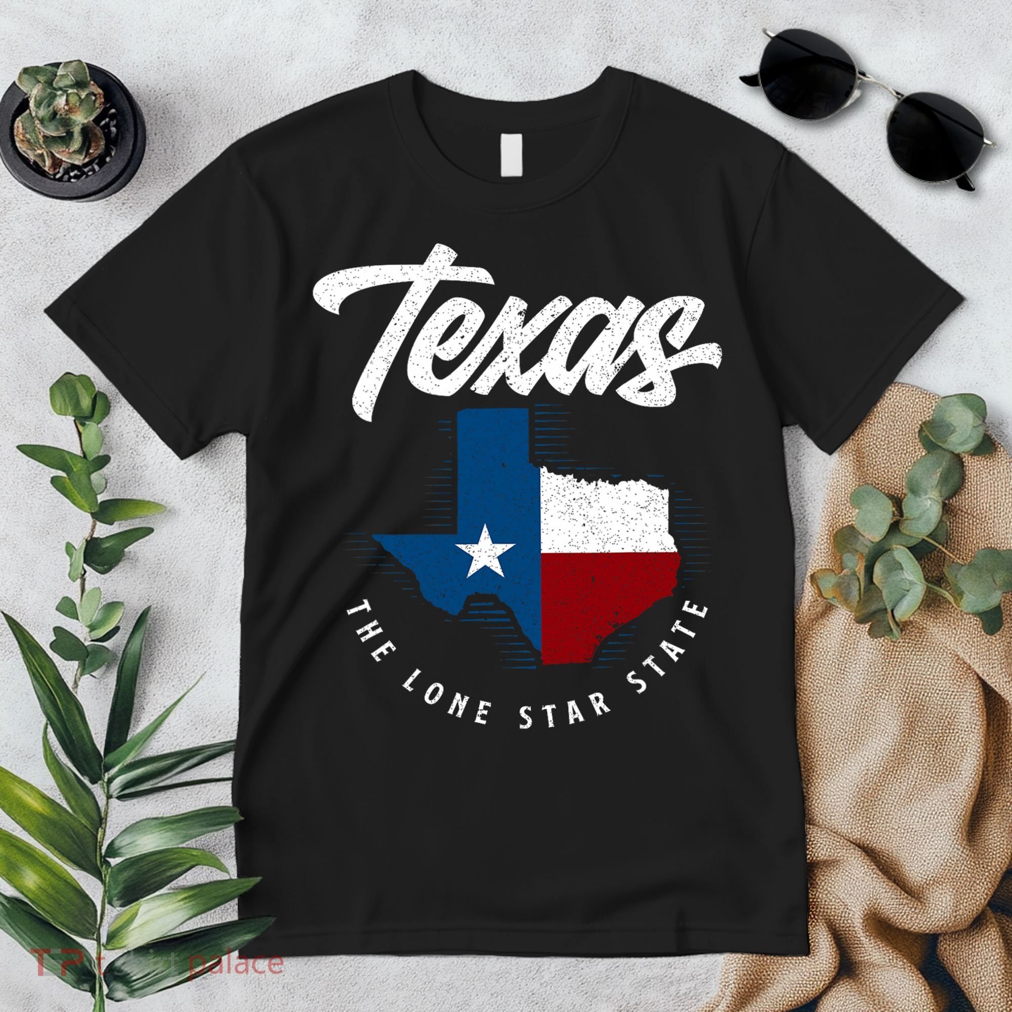Texas The Lone Star State Texas Map Premium T-Shirt