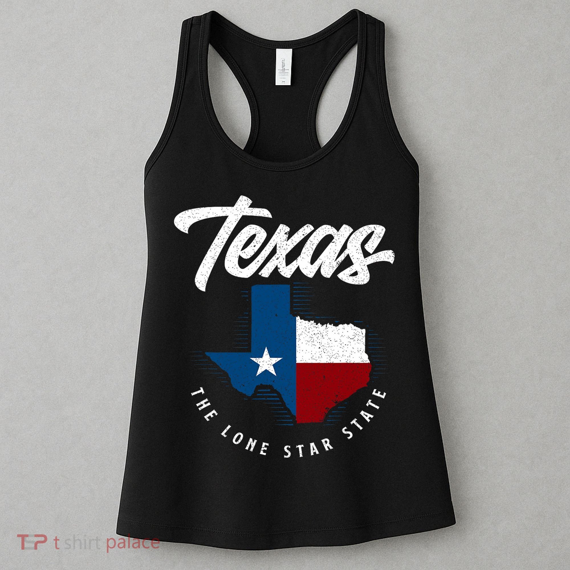 Texas The Lone Star State Texas Map Women's Tank Top
