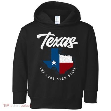 Texas The Lone Star State Texas Map Toddler Hoodie