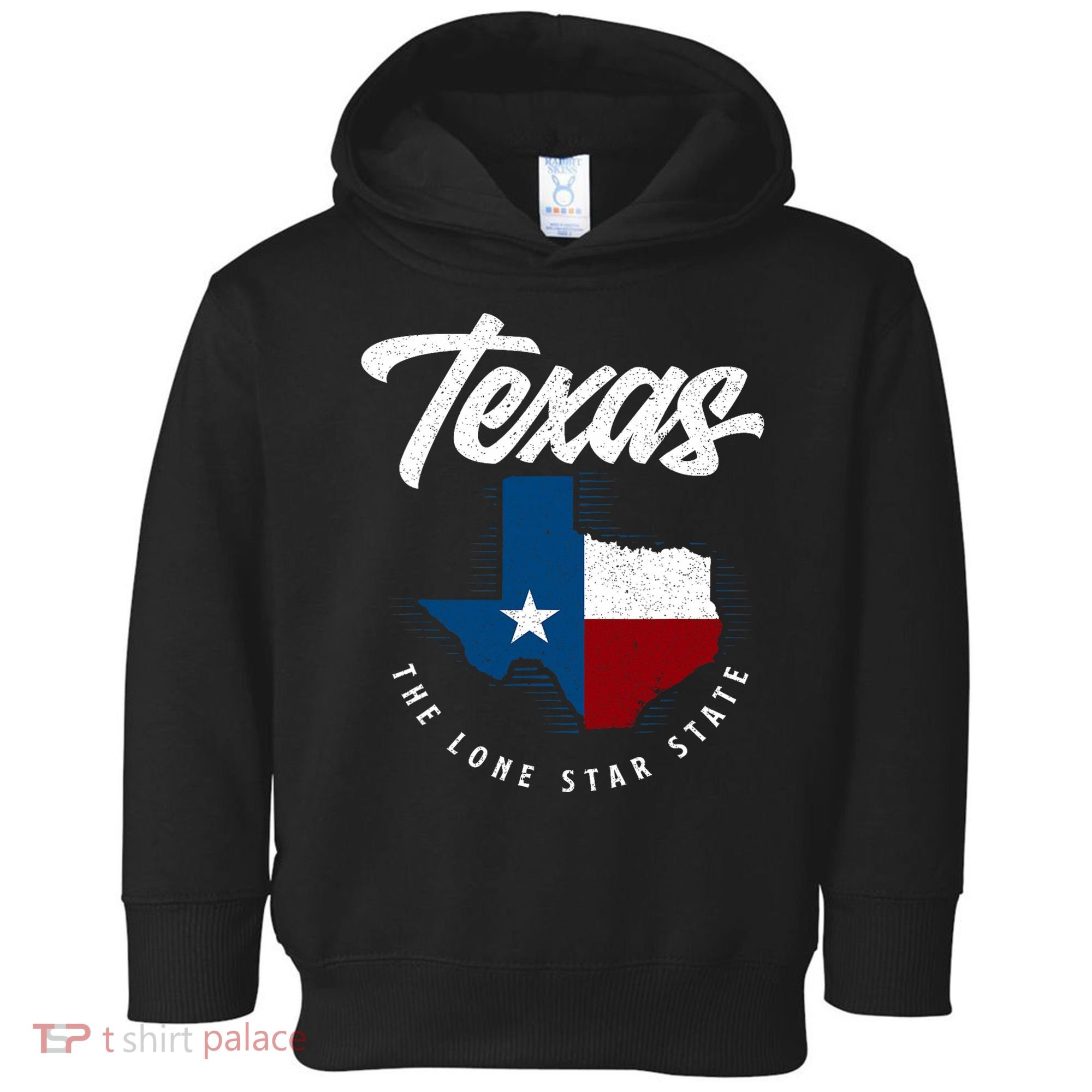 Texas The Lone Star State Texas Map Toddler Hoodie