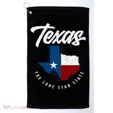 Texas The Lone Star State Texas Map Golf Towel
