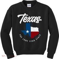 Texas The Lone Star State Texas Map Kids Sweatshirt thumb 0
