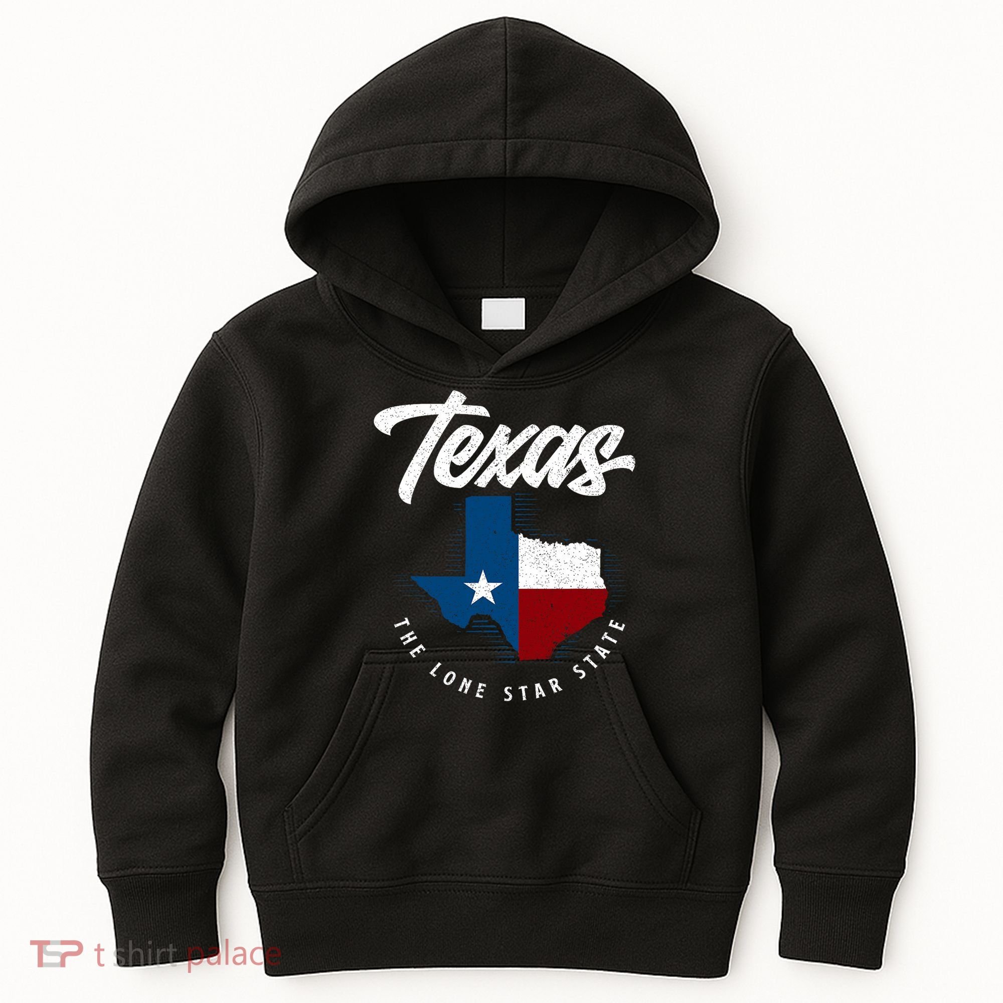 Texas The Lone Star State Texas Map Kids Hoodie