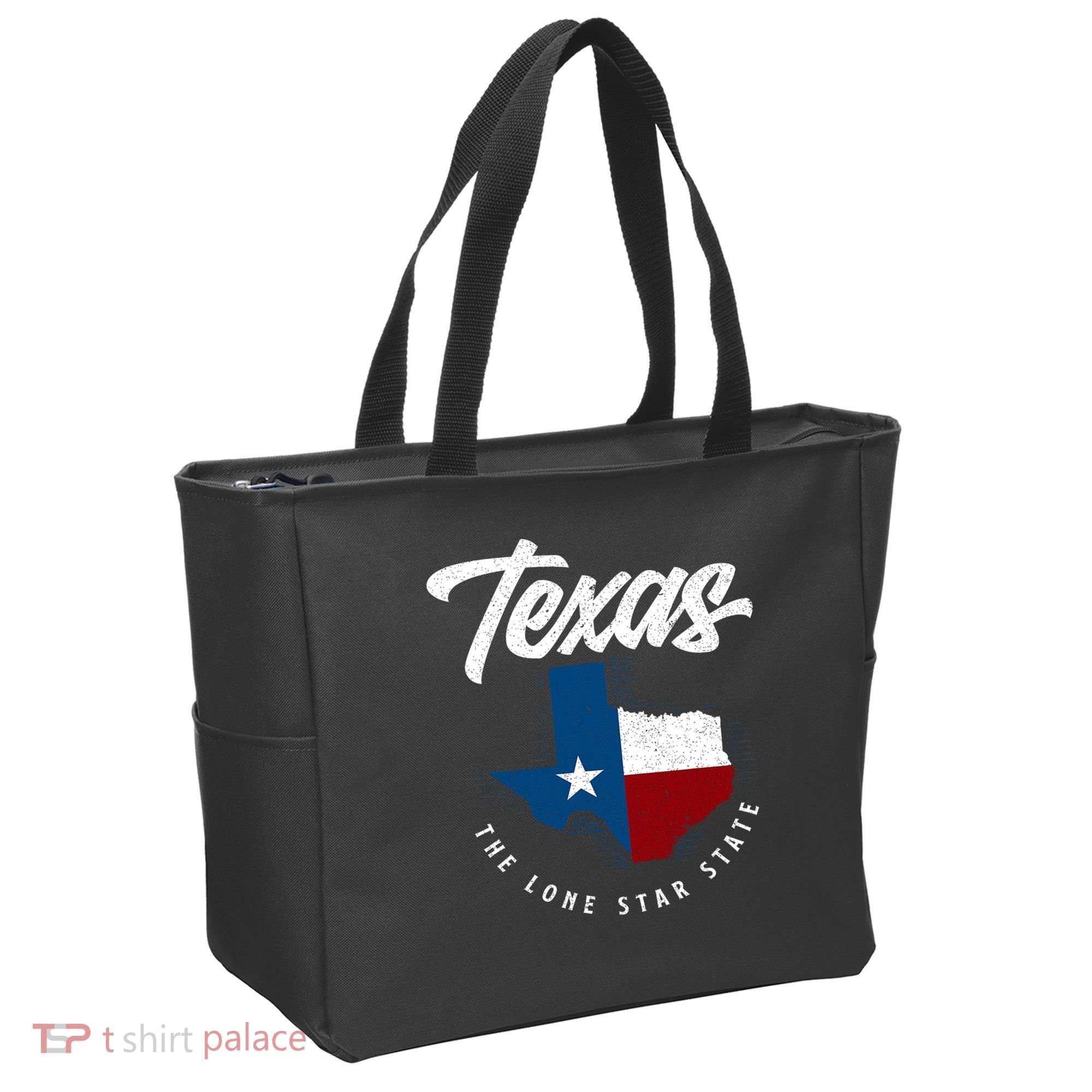 Texas The Lone Star State Texas Map Tote Bag