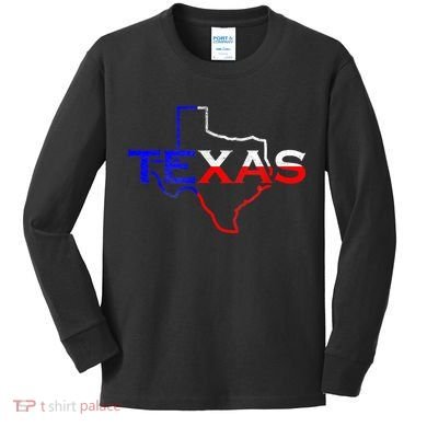 Texas The Lone Star State Kids Long Sleeve Shirt