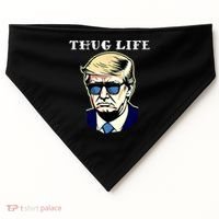 Trump Thug Life USA-Made Doggie Bandana thumb 0