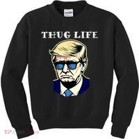 Trump Thug Life Kids Sweatshirt thumb 0