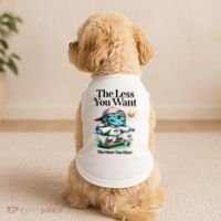 Thirdeyekingdom The Less You Want The More You Have Doggie Tank thumb 2