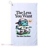 Thirdeyekingdom The Less You Want The More You Have Golf Towel thumb 0