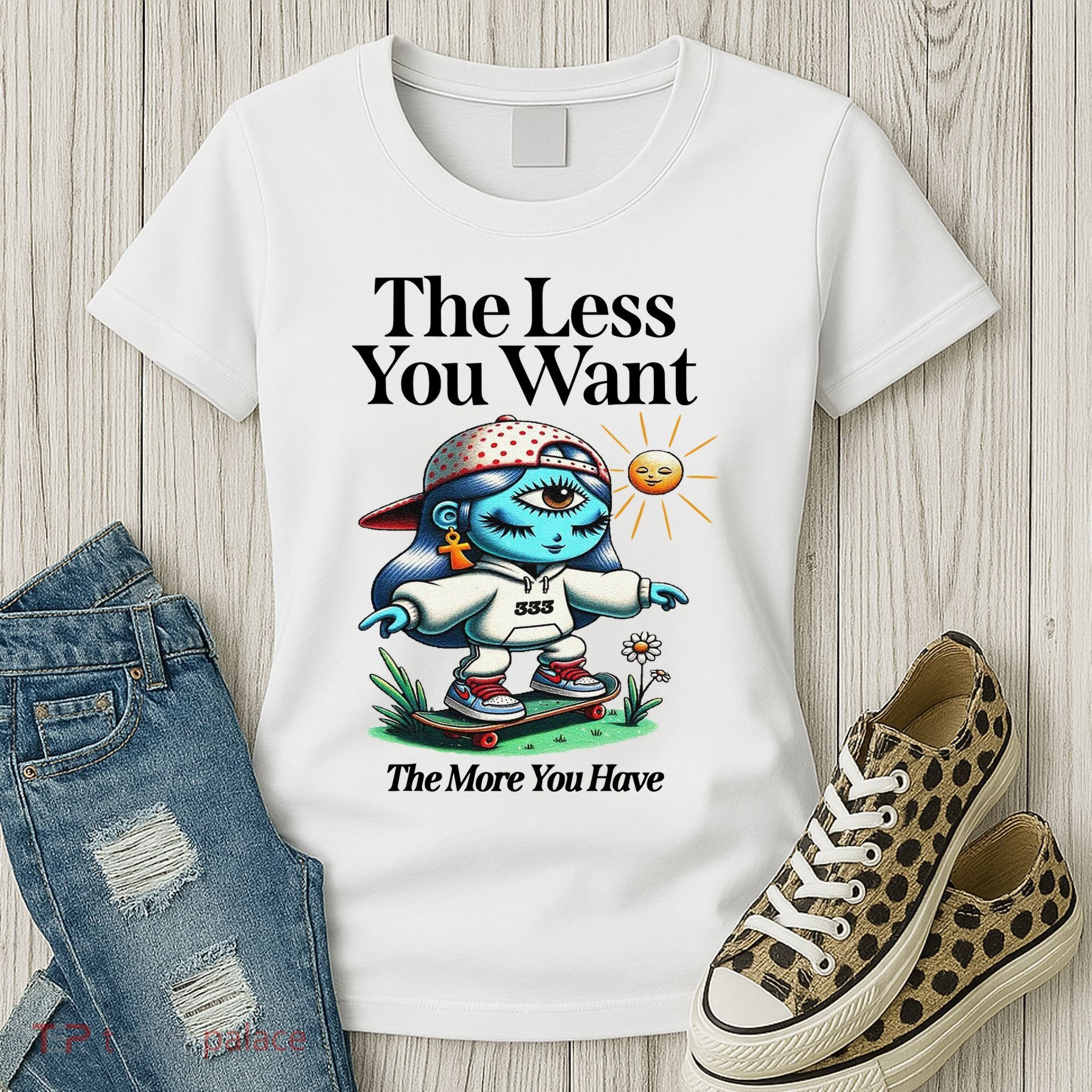 Thirdeyekingdom The Less You Want The More You Have Women's T-Shirt