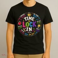 Time To Lock In Test Day T-Shirt thumb 3