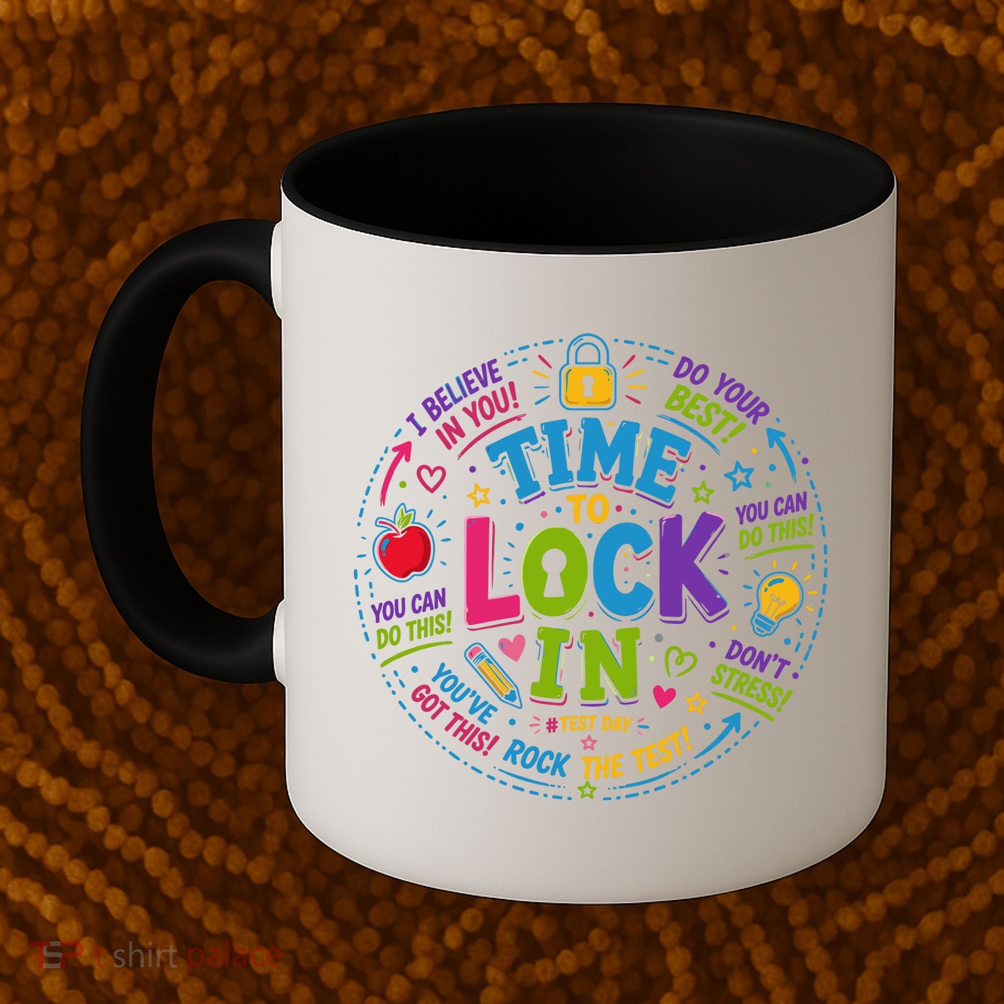 Time To Lock In Test Day Coffee Mug